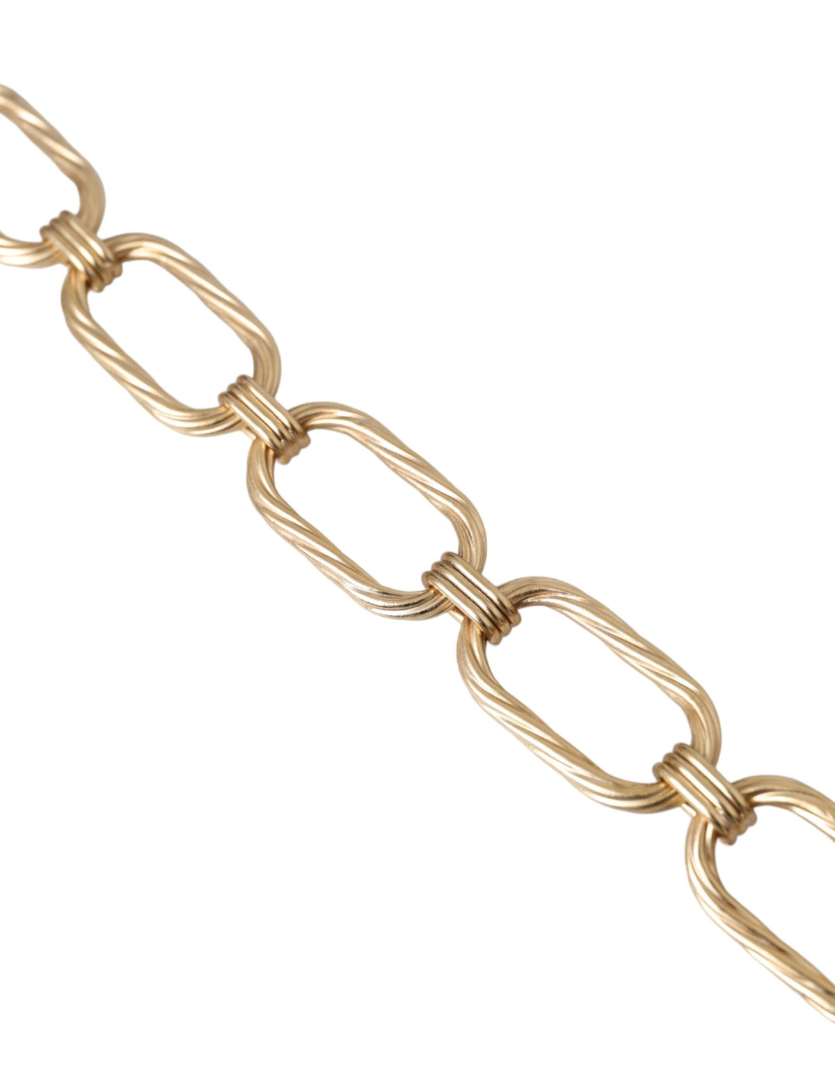 New Dolce & Gabbana Gold Tone Large Link Chain Jewelry Necklace