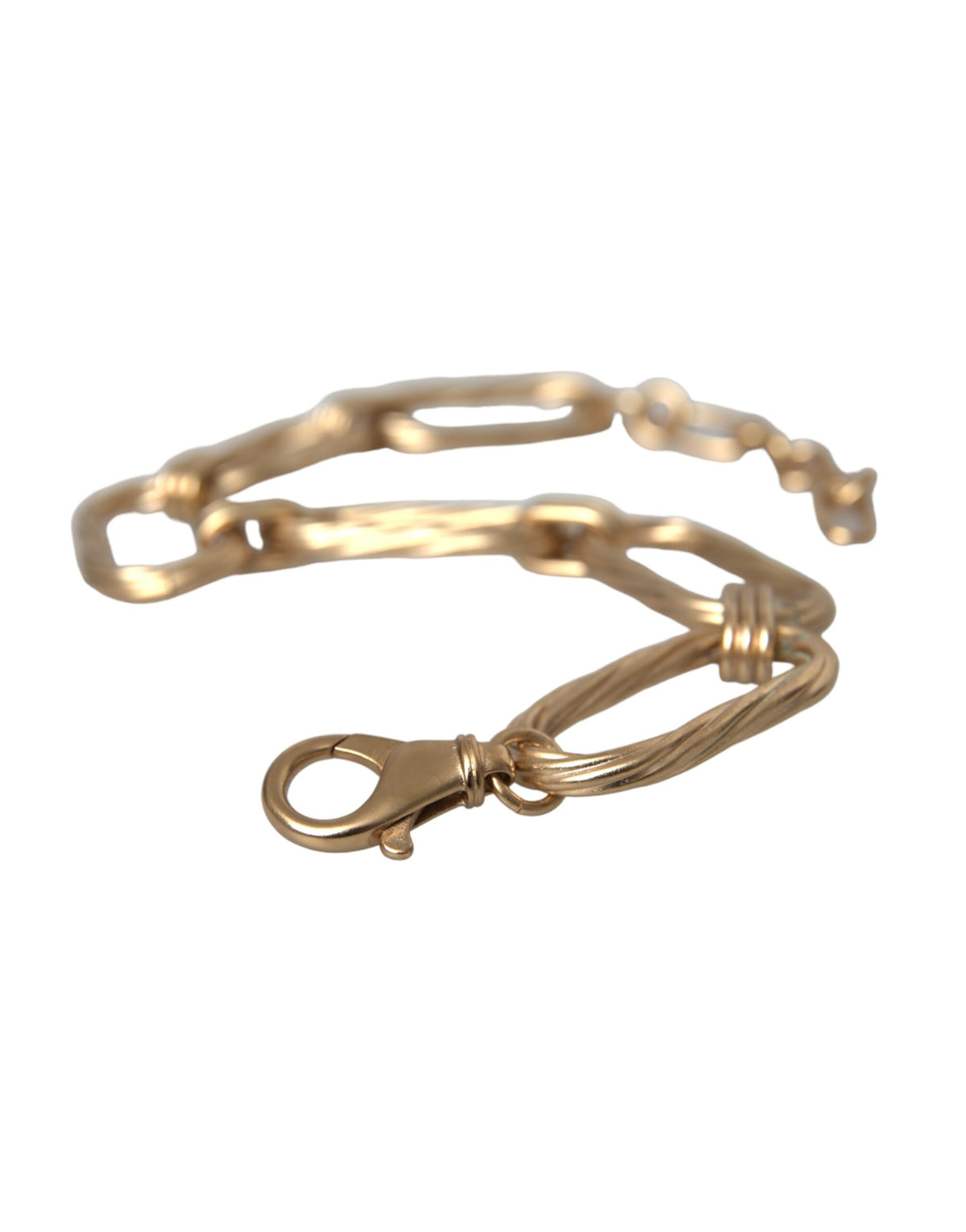 New Dolce & Gabbana Gold Tone Large Link Chain Jewelry Necklace