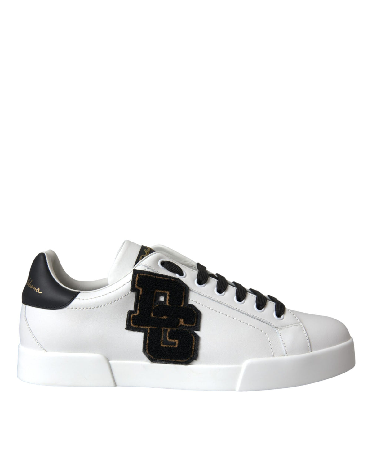 New Dolce & Gabbana White Leather DG Logo Casual Low Top Sneakers Shoes