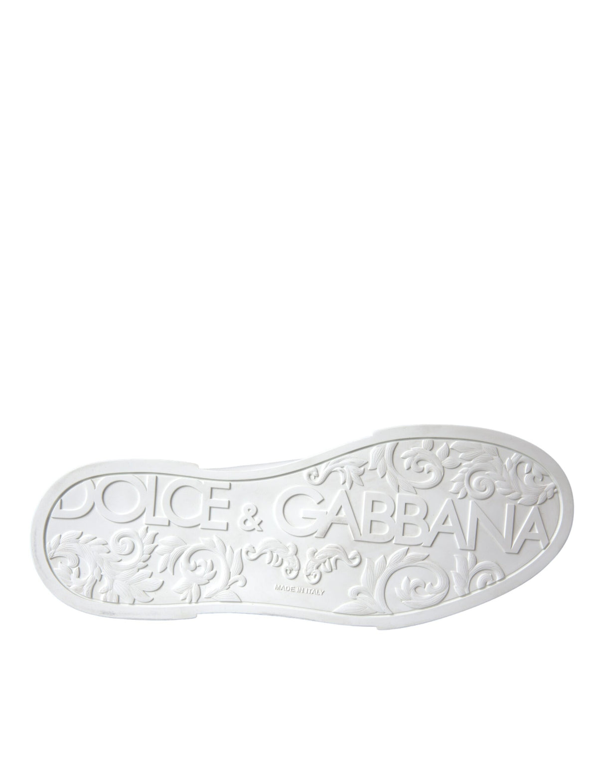 New Dolce & Gabbana White Leather DG Logo Casual Low Top Sneakers Shoes