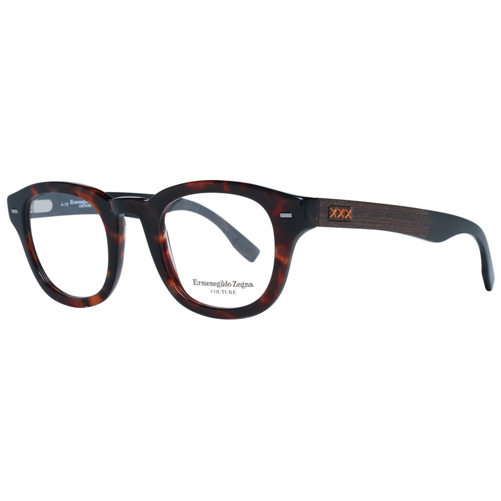 Ermenegildo Zegna Brown Plastic Glasses (Frames)