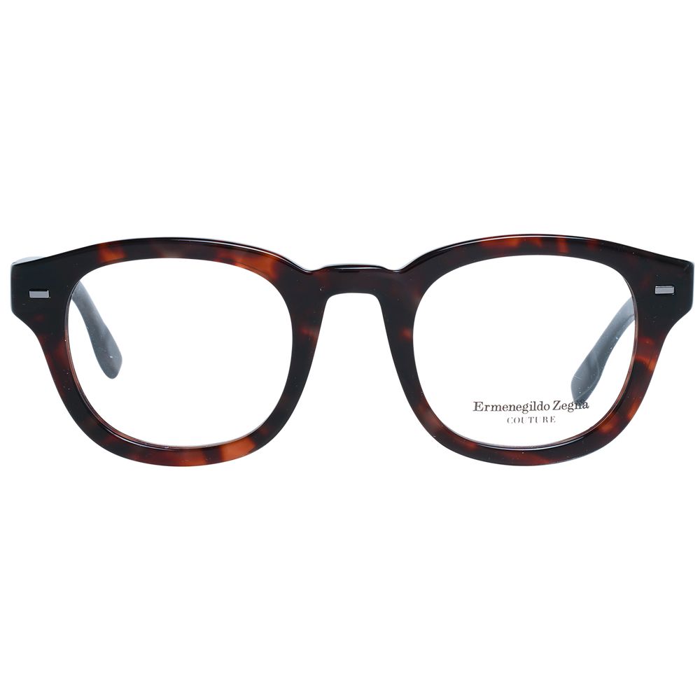 Ermenegildo Zegna Brown Plastic Glasses (Frames)