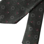New Dolce & Gabbana Dark Gray 100% Silk Fantasy Adjustable Men Tie