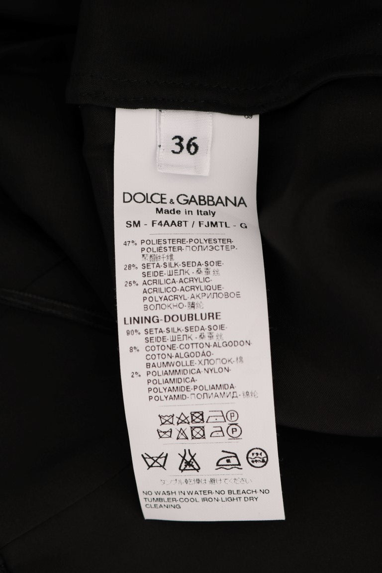 Dolce & Gabbana Black Floral Jacquard Silk A-Line Skirt - PreLoved & Luxe