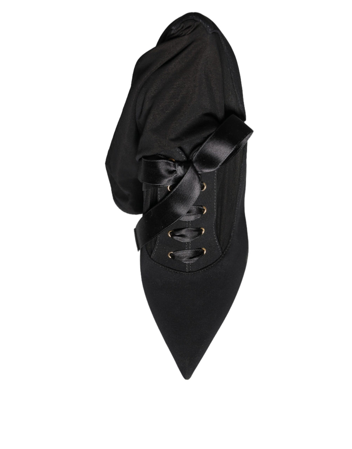 New Dolce & Gabbana Black Stiletto Heels Mid Calf Boots Shoes