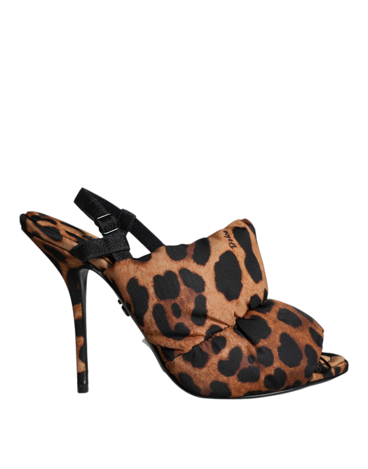 New Dolce & Gabbana Brown Leopard Keira Slingback Sandals Shoes