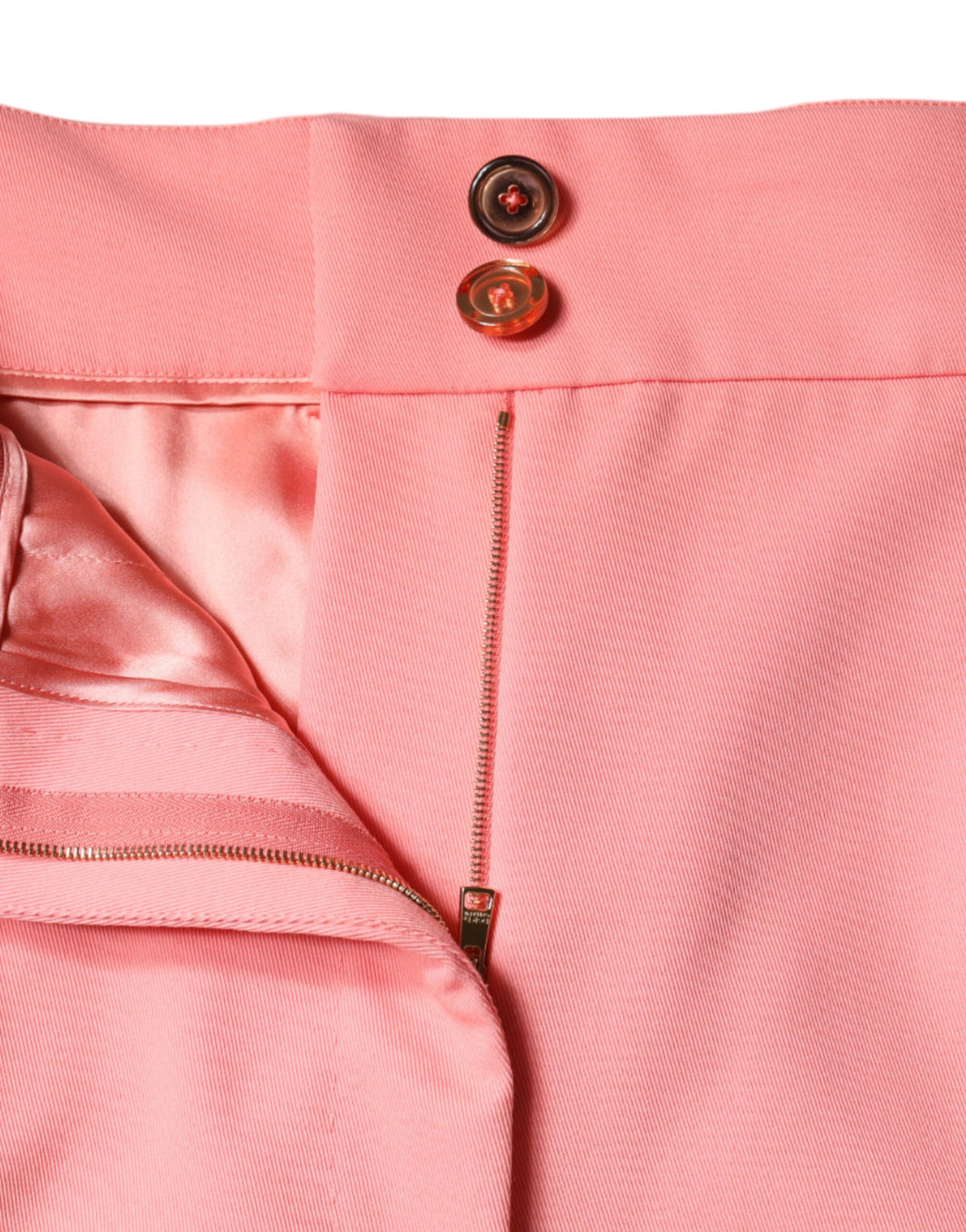 New Dolce & Gabbana Rose Pink High Waist Tapered Pants