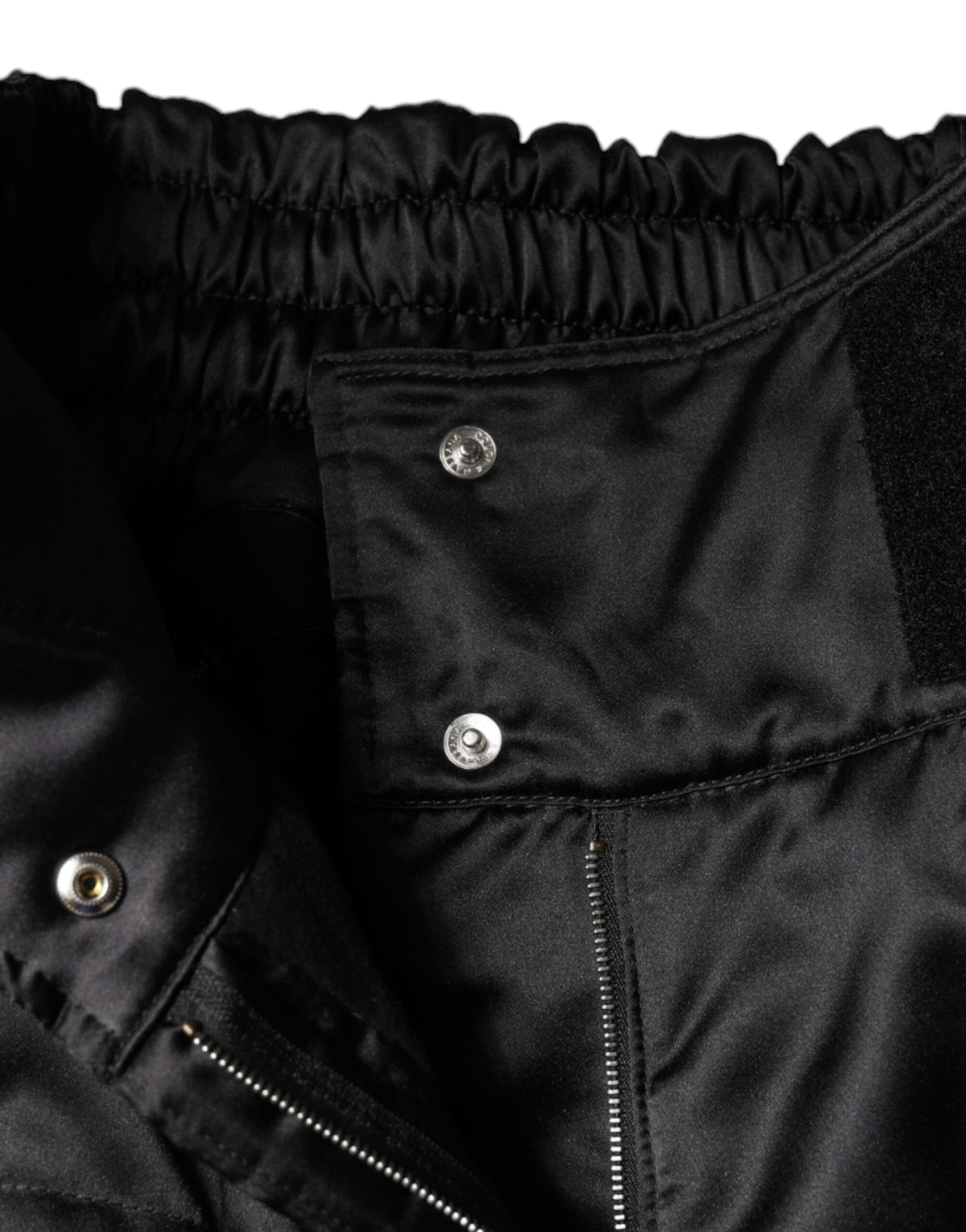 New Dolce & Gabbana Black Quilted High Waist Women Boot Cut Pants