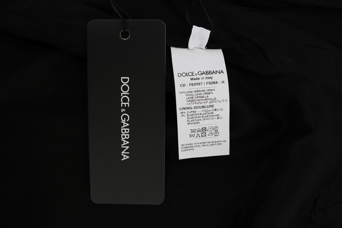 Dolce & Gabbana Gray Polka Dotted Sheath Wool Dress - PreLoved & Luxe