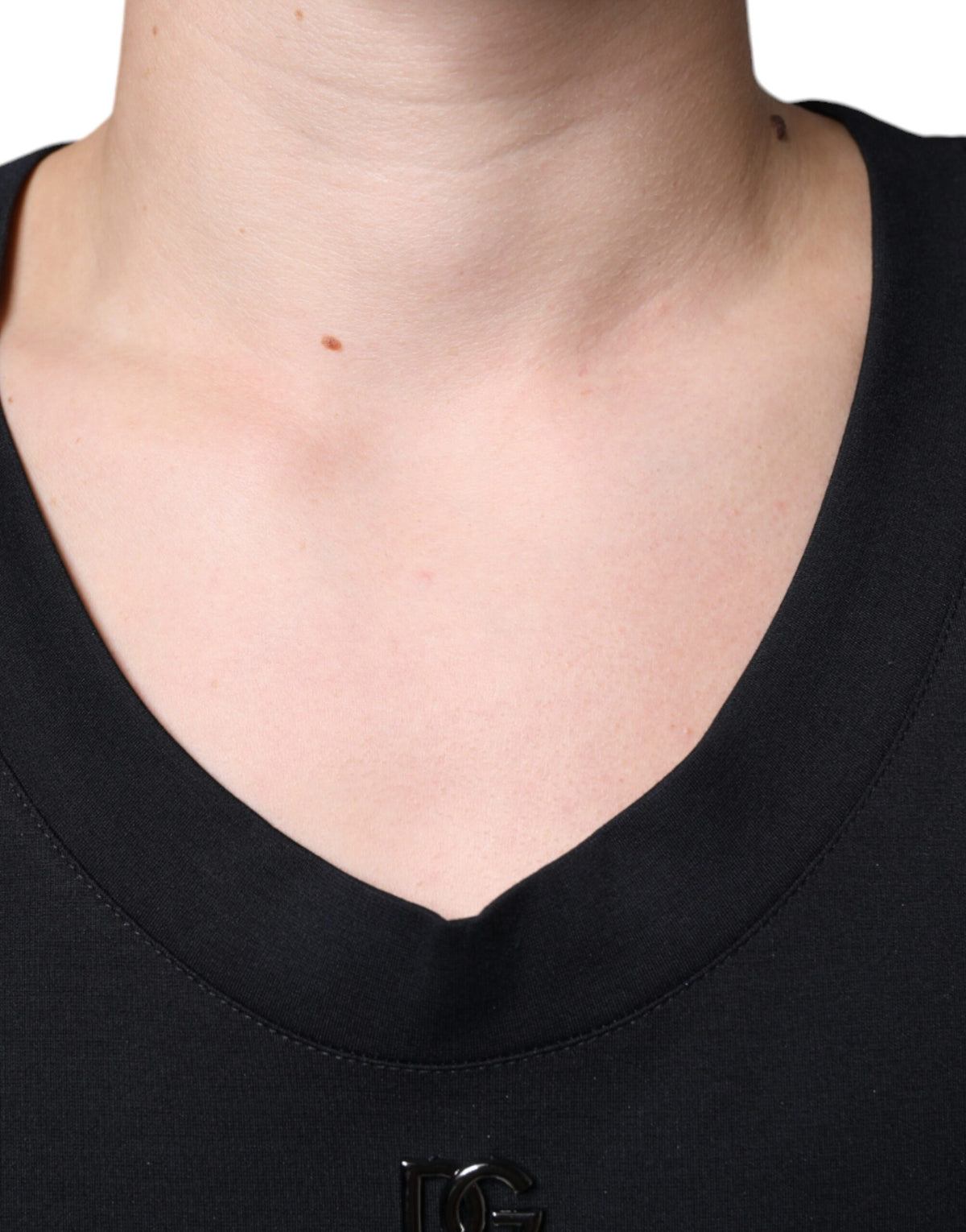 New Dolce & Gabbana Black Cotton Born To Be Free Sleeveless T-shirt