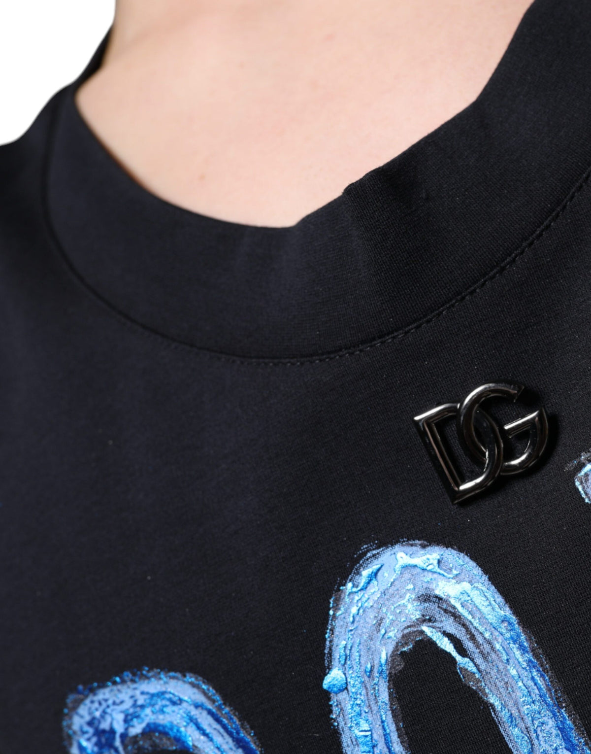 New Dolce & Gabbana Black Cotton Born To Be Free Sleeveless T-shirt