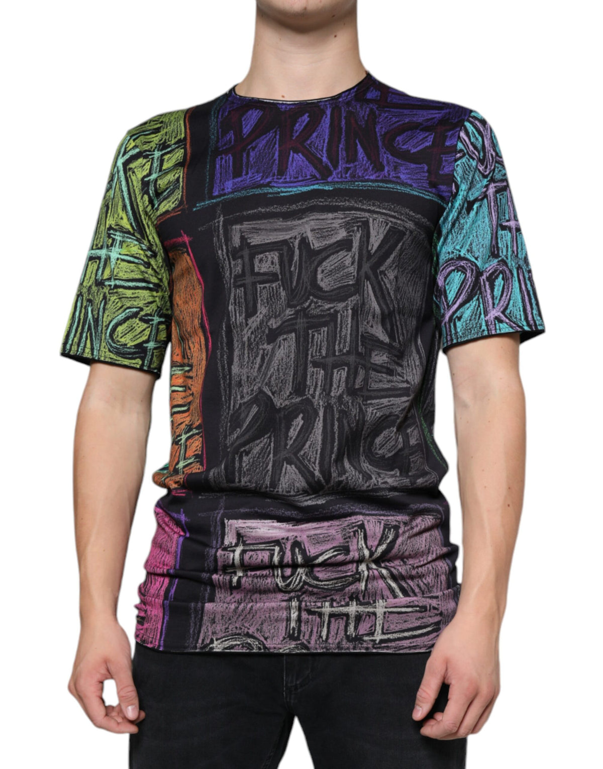 New Dolce & Gabbana Graphic Print Cotton T-shirt