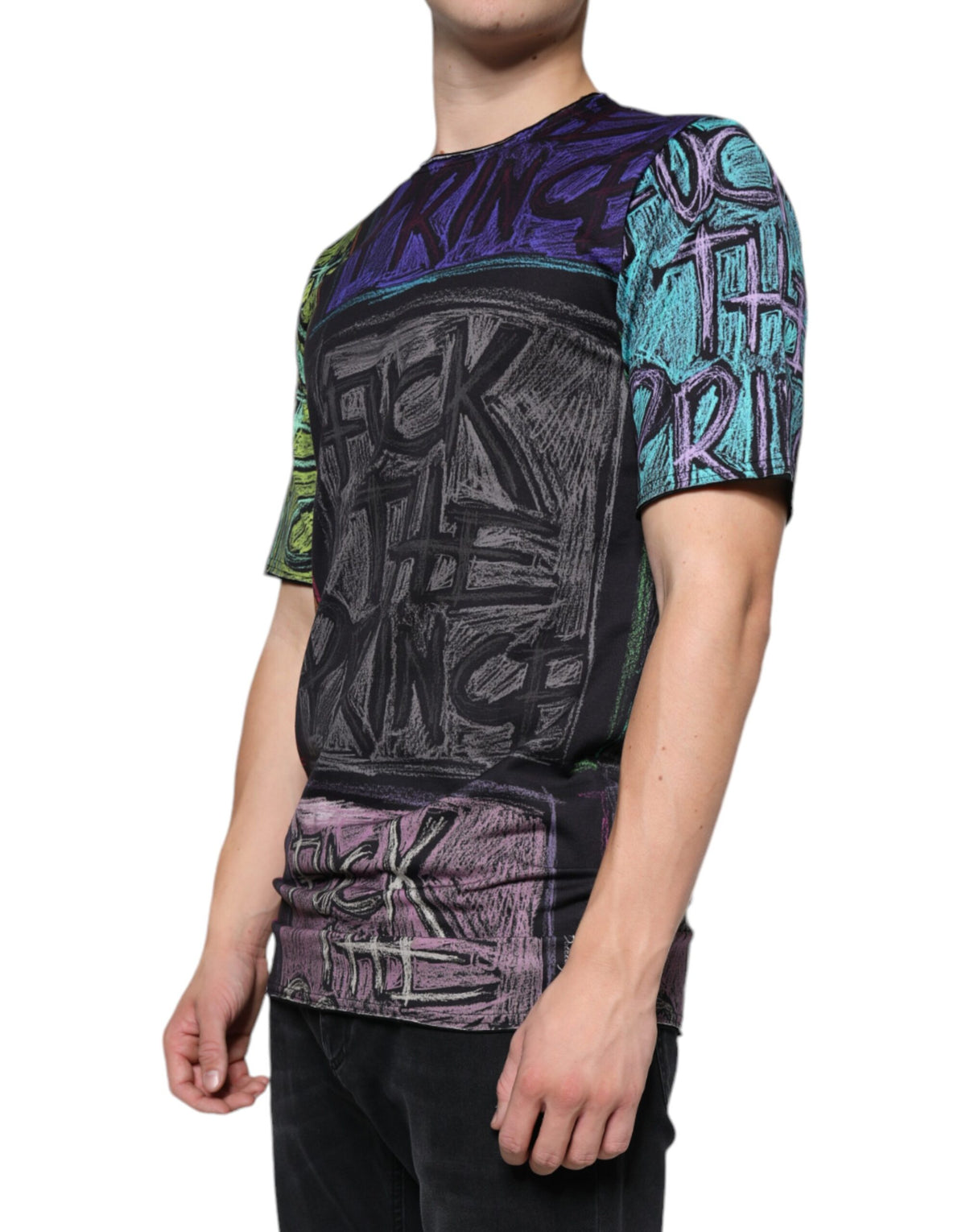 New Dolce & Gabbana Graphic Print Cotton T-shirt