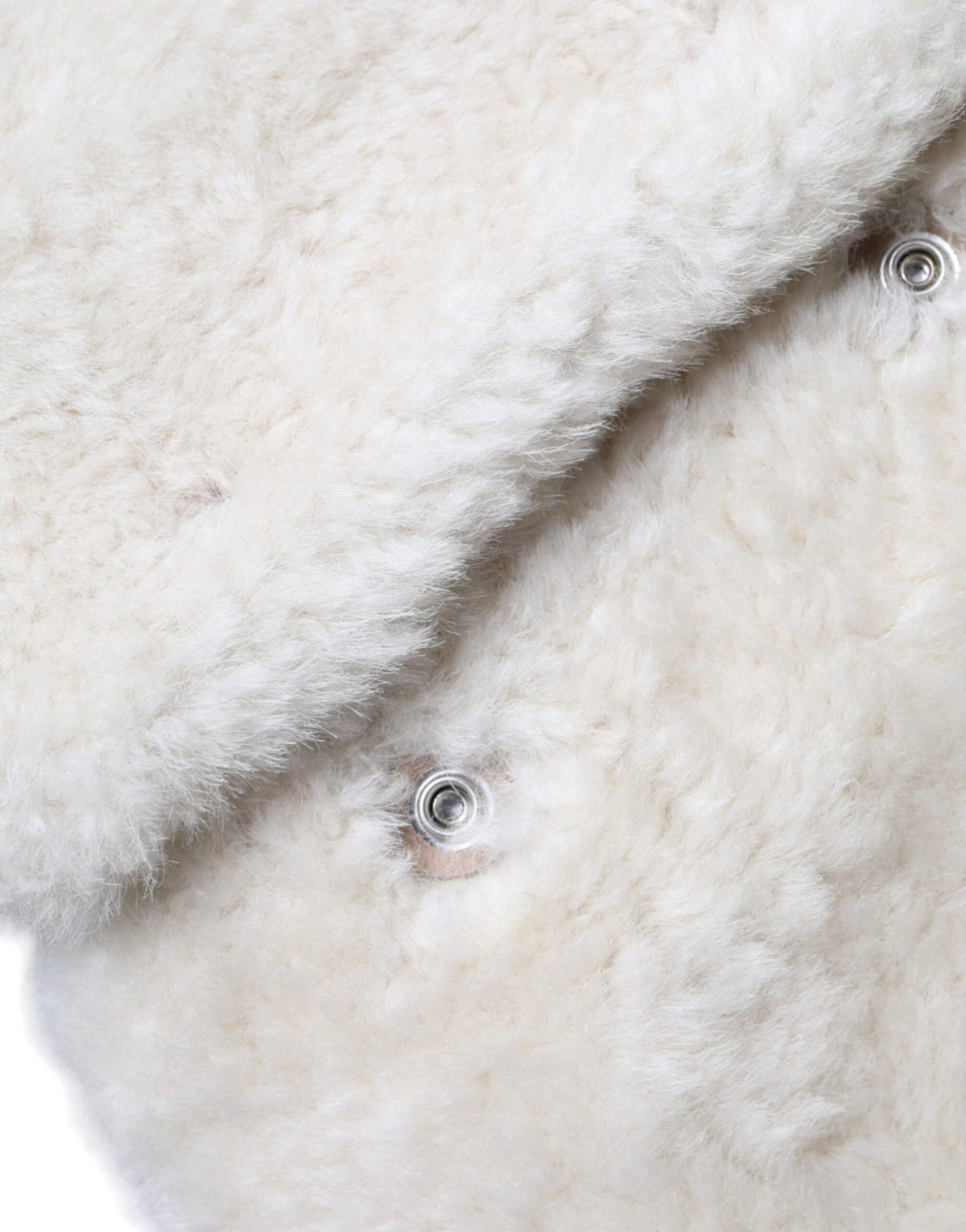 New Burberry White WARRENFORD Shearling Leather Vest Coat Jacket