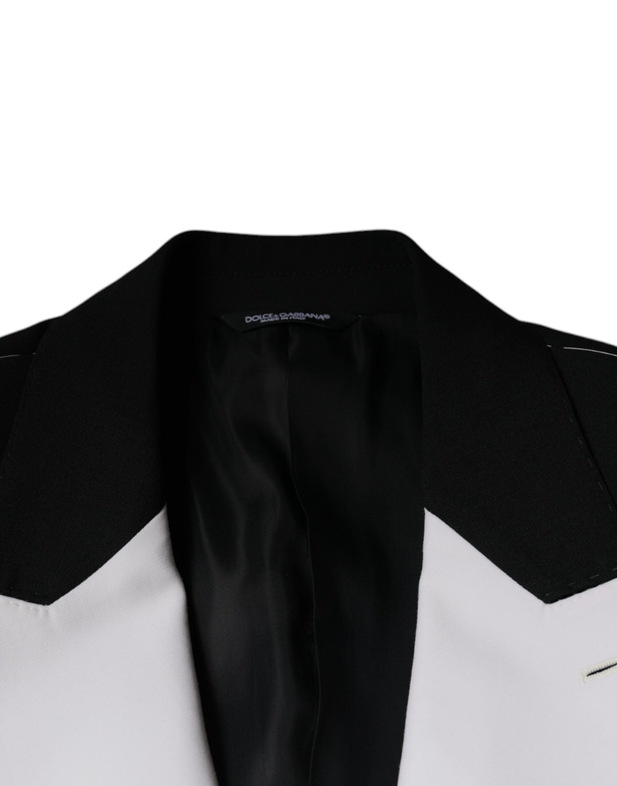 Dolce & Gabbana Dark Gray White Single Breasted Dress Blazer