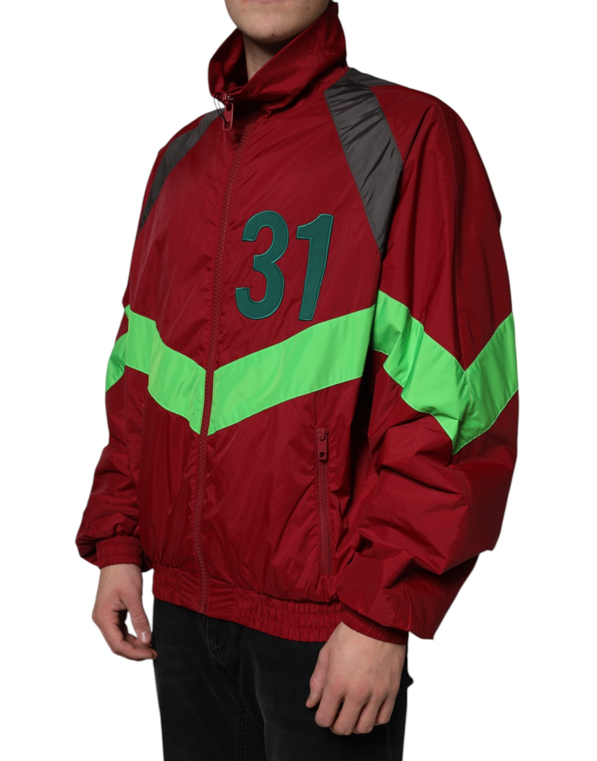 New Dolce & Gabbana Nylon Full Zip Windbreaker Jacket