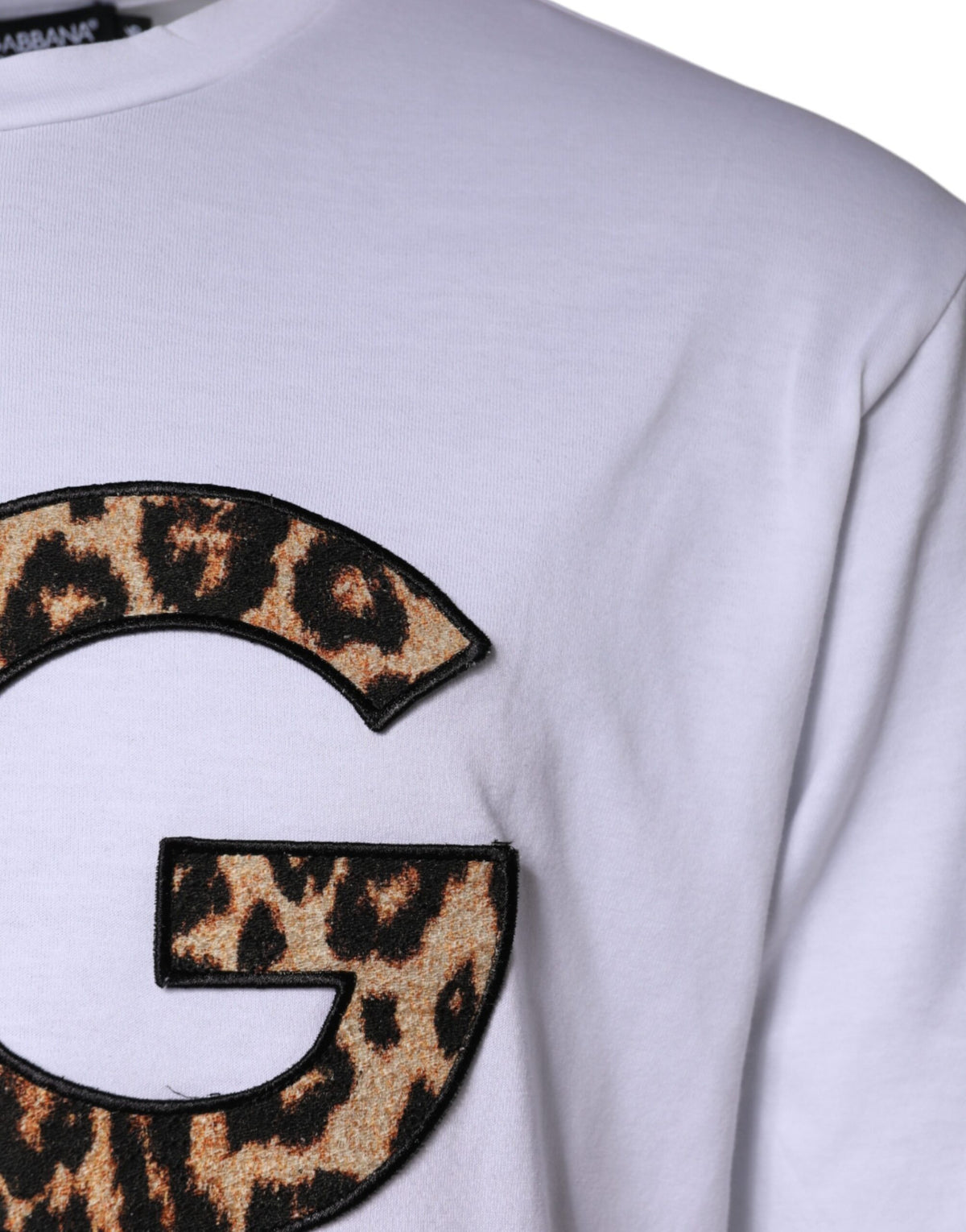 New Dolce & Gabbana White DG Logo Cotton Shorts Sleeves T-shirt