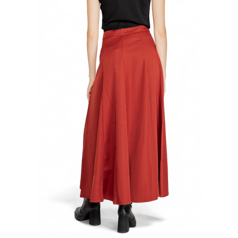 Vero Moda Red Long Skirt