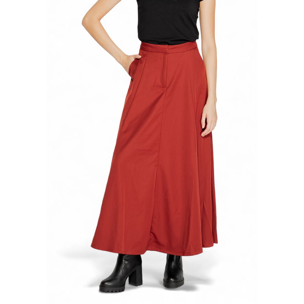 Vero Moda Red Long Skirt