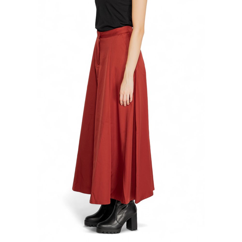 Vero Moda Red Long Skirt