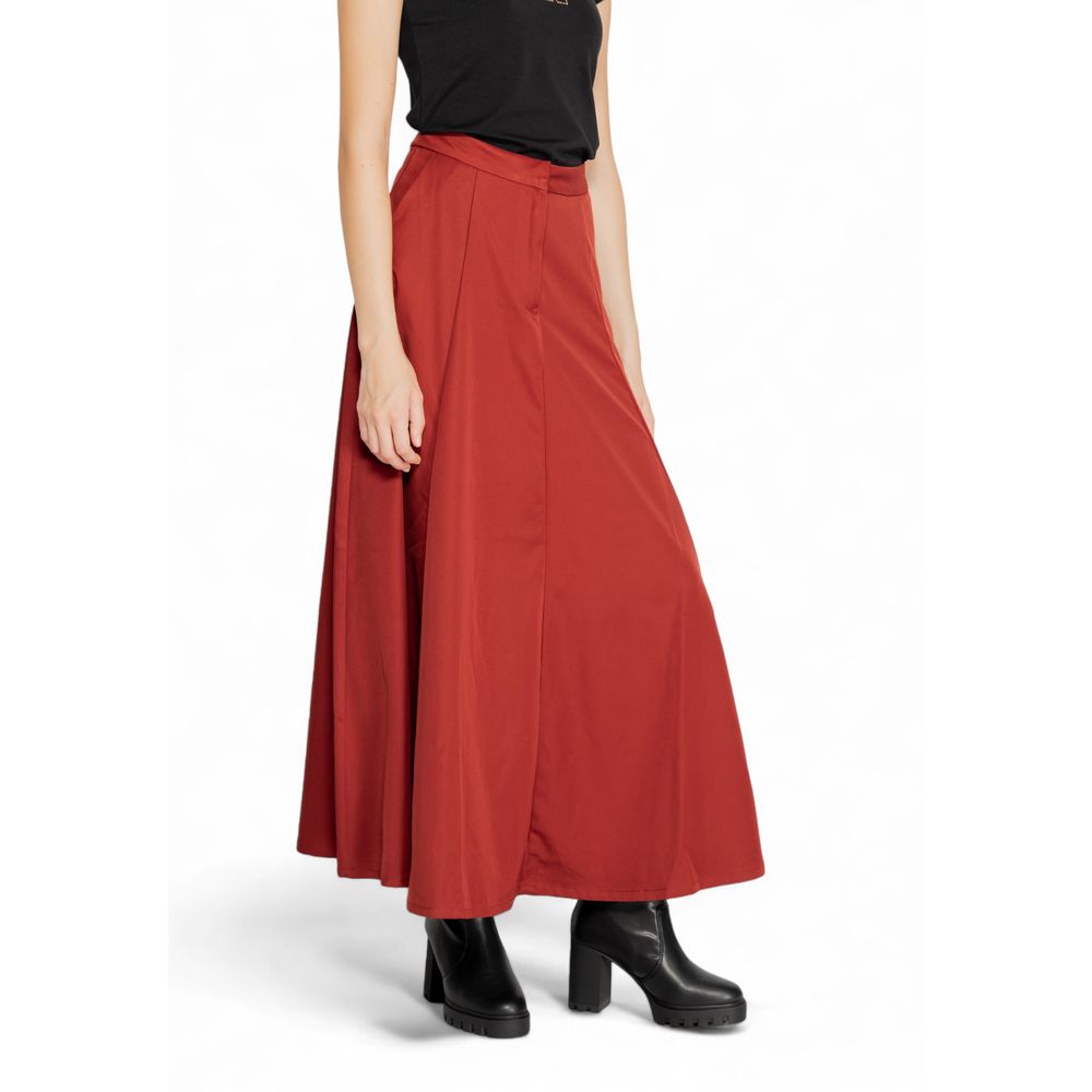 Vero Moda Red Long Skirt