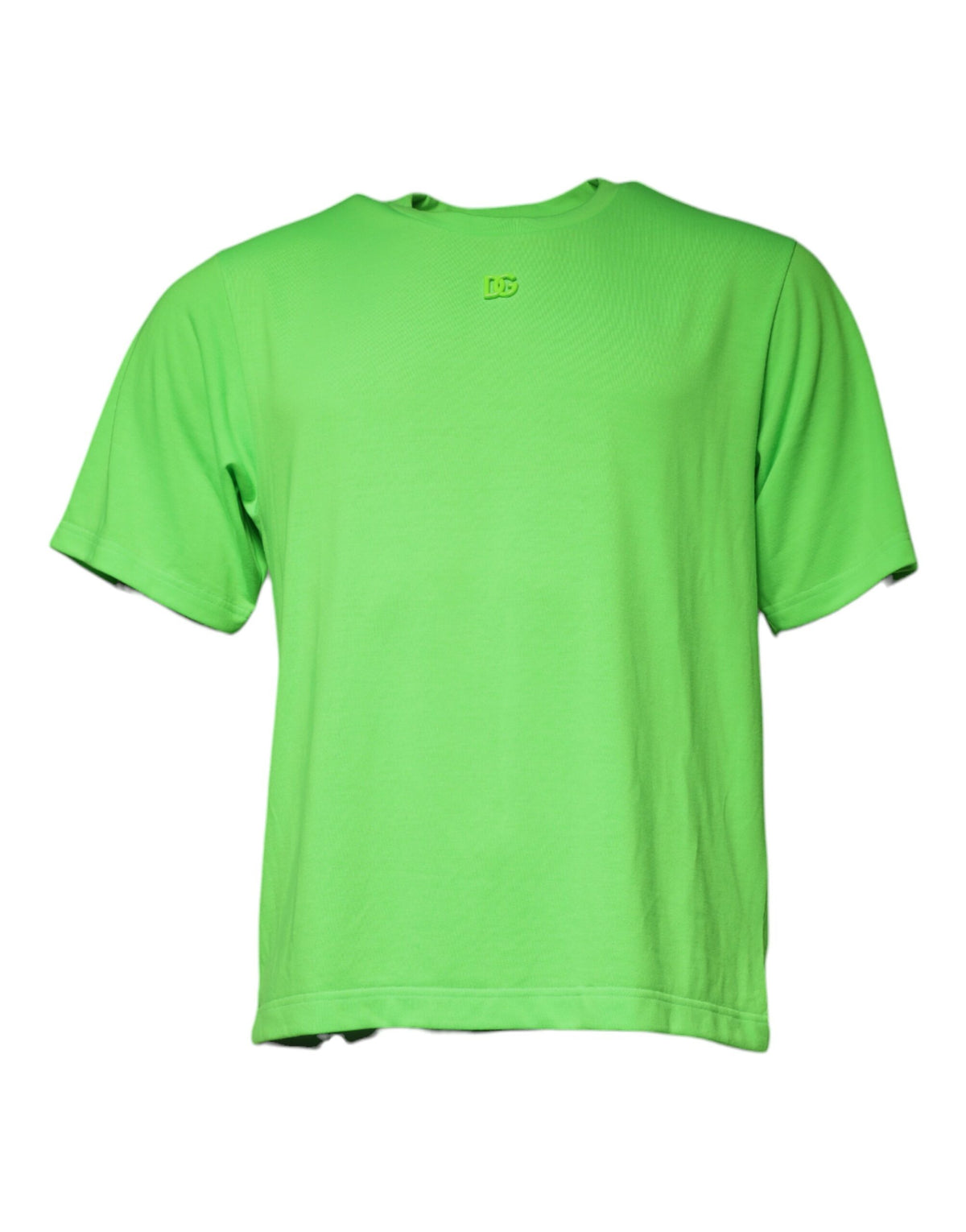 New Dolce & Gabbana Green Logo Round Neck Short Sleeves T-shirt