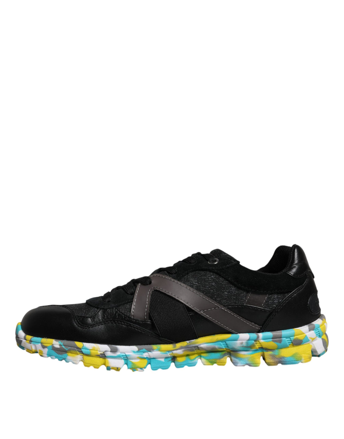 New Dolce & Gabbana Black Low Top Men Sneakers Shoes