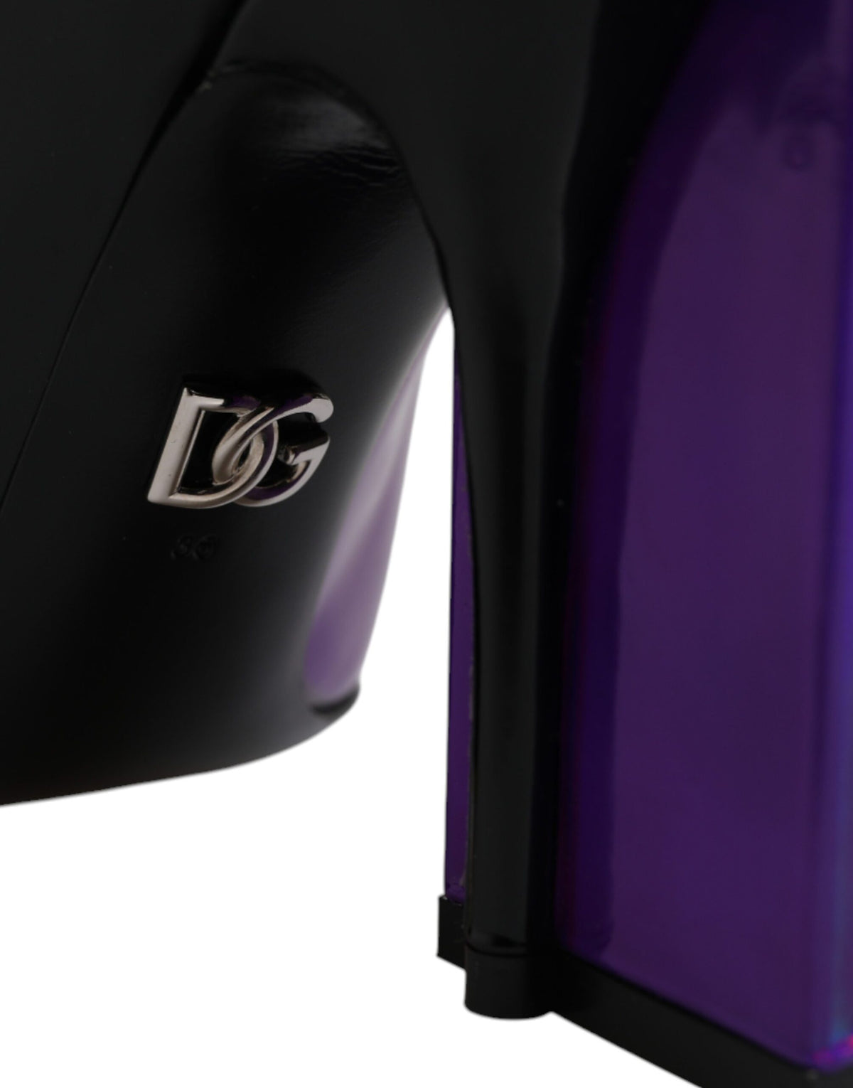 New Dolce & Gabbana Purple Black Pointed Ankle Boots Shoes