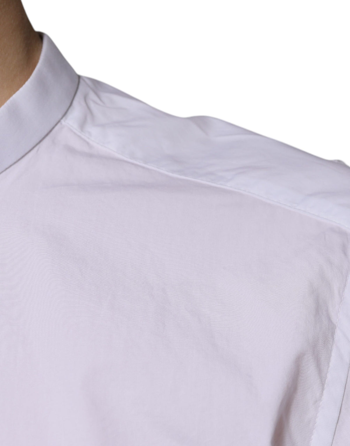 New Dolce & Gabbana White Cotton Slim Fit MARTINI Dress Shirt