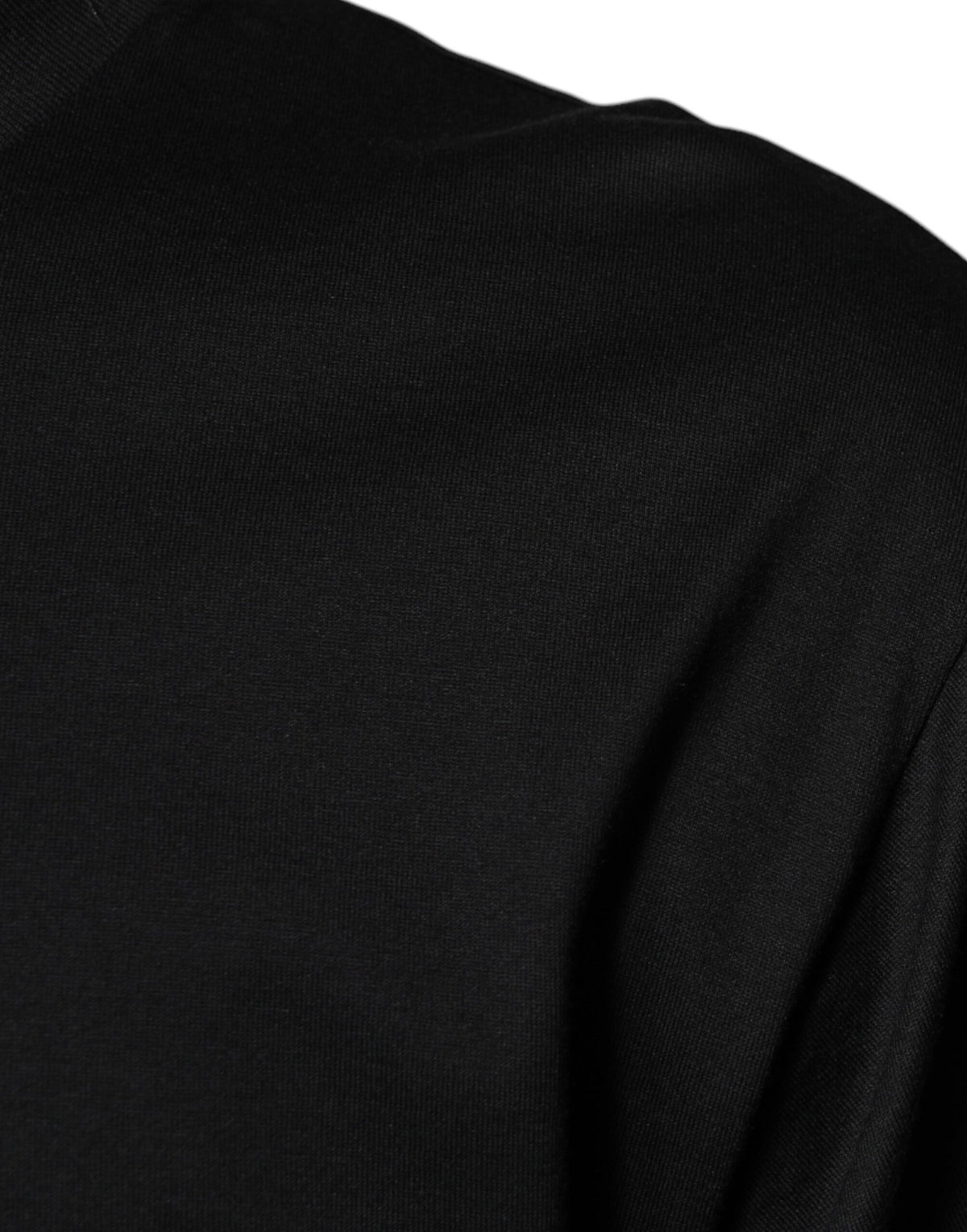 New Dolce & Gabbana Black Cotton Crew Neck Short Sleeves T-shirt