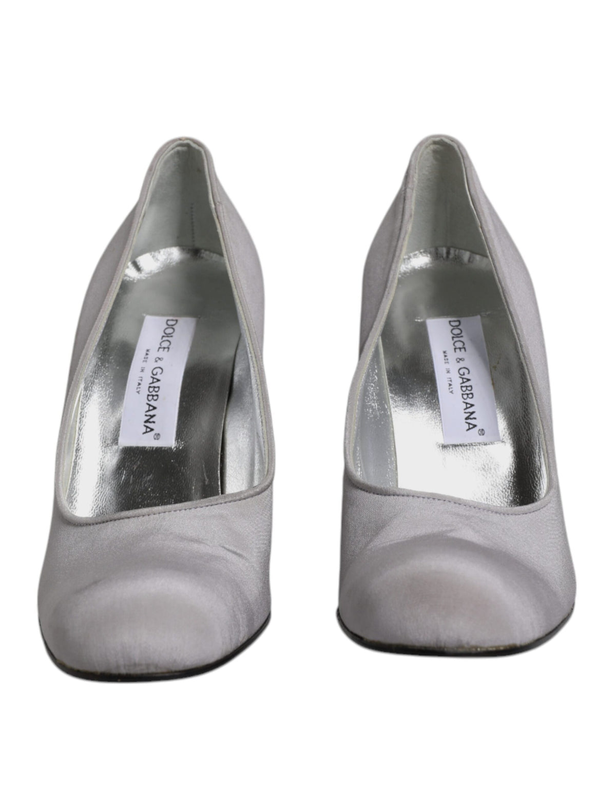 New Dolce & Gabbana Gray Suede Leather High Heel Pumps Shoes