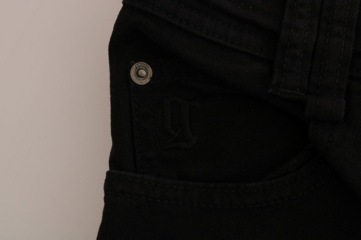 John Galliano Black Cotton Denim Stretch Regular Fit Jeans - PreLoved & Luxe