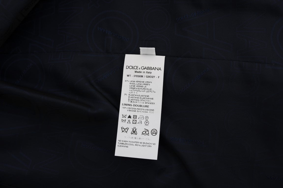 Dolce & Gabbana Blue STAFF Wool Stretch Vest - PreLoved & Luxe