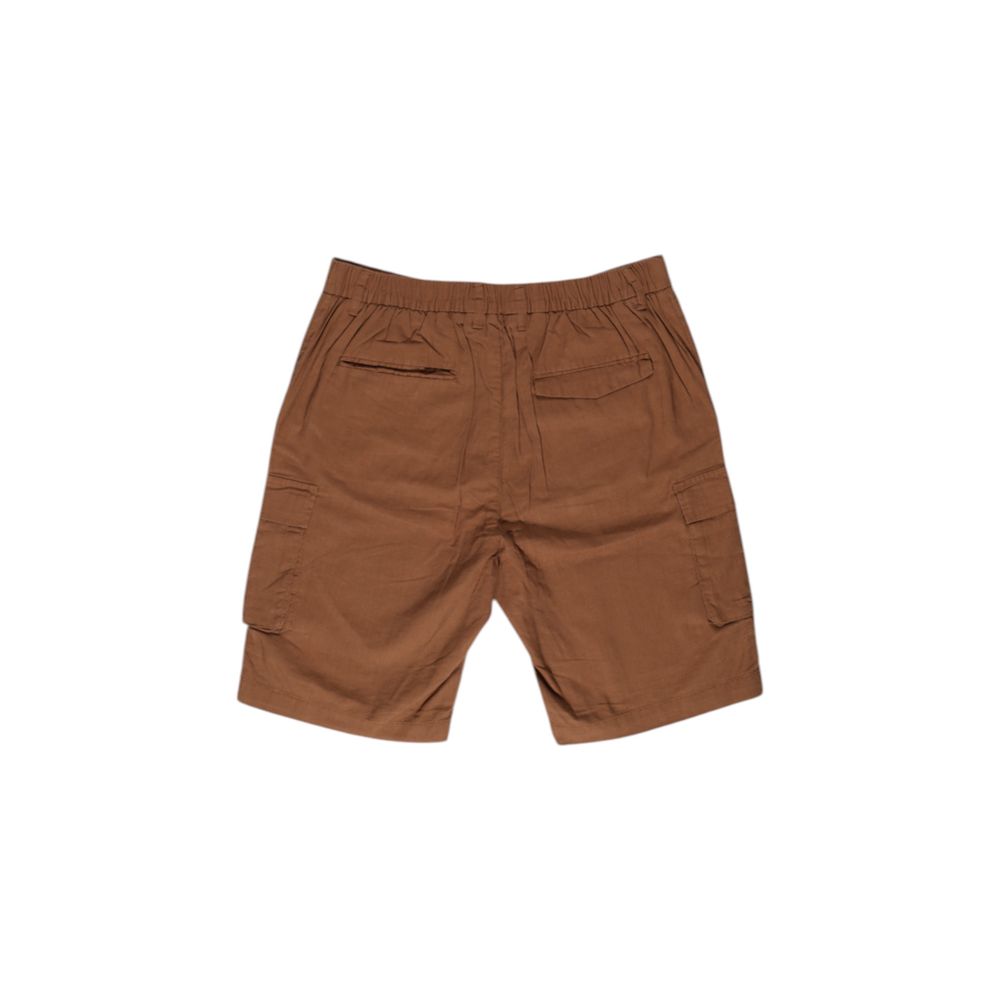Hamaki-Ho Brown Linen Bermuda Shorts
