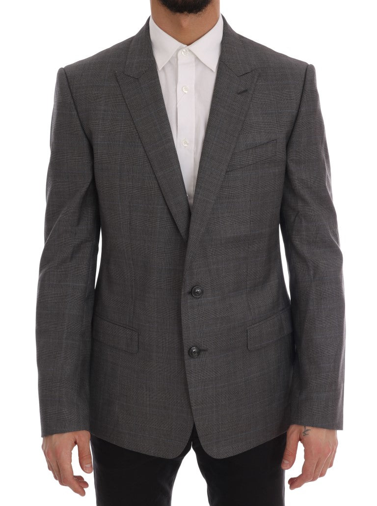 Dolce & Gabbana Gray Wool MARTINI Slim Blazer - PreLoved & Luxe