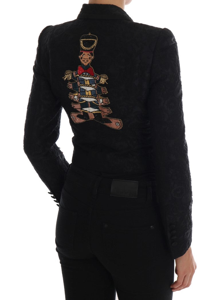 Dolce & Gabbana Black Brocade Blazer Jacket - PreLoved & Luxe