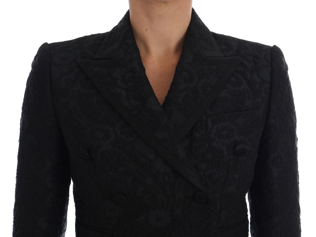 Dolce & Gabbana Black Brocade Blazer Jacket - PreLoved & Luxe