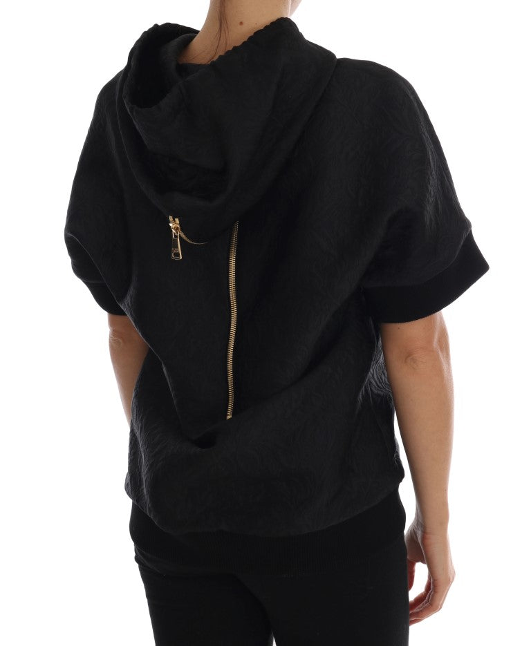 Dolce & Gabbana Black Fairy Tale Crystal Hooded Sweater - PreLoved & Luxe