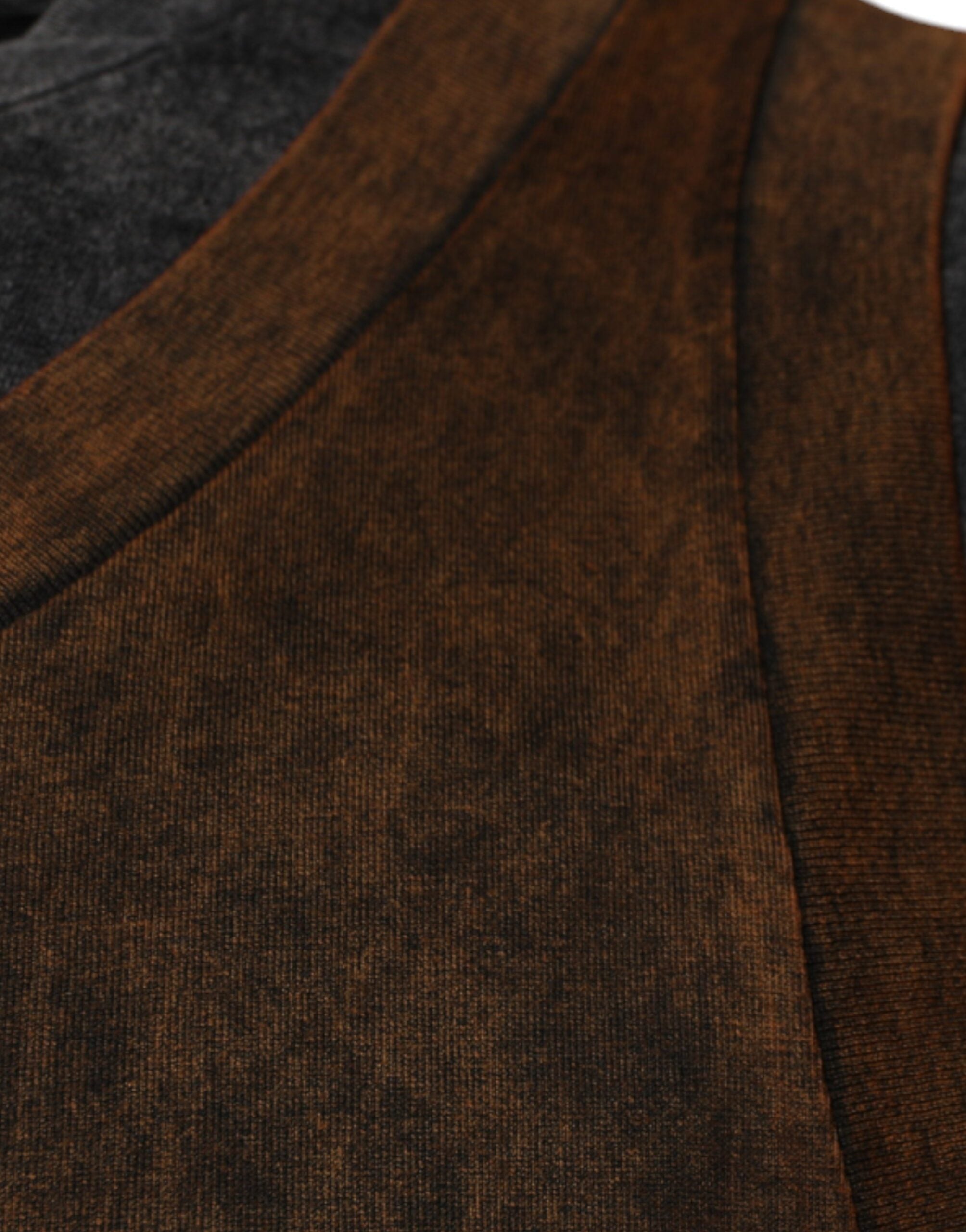 New Dolce & Gabbana Brown Cotton Round Neck Sleeveless T-shirt