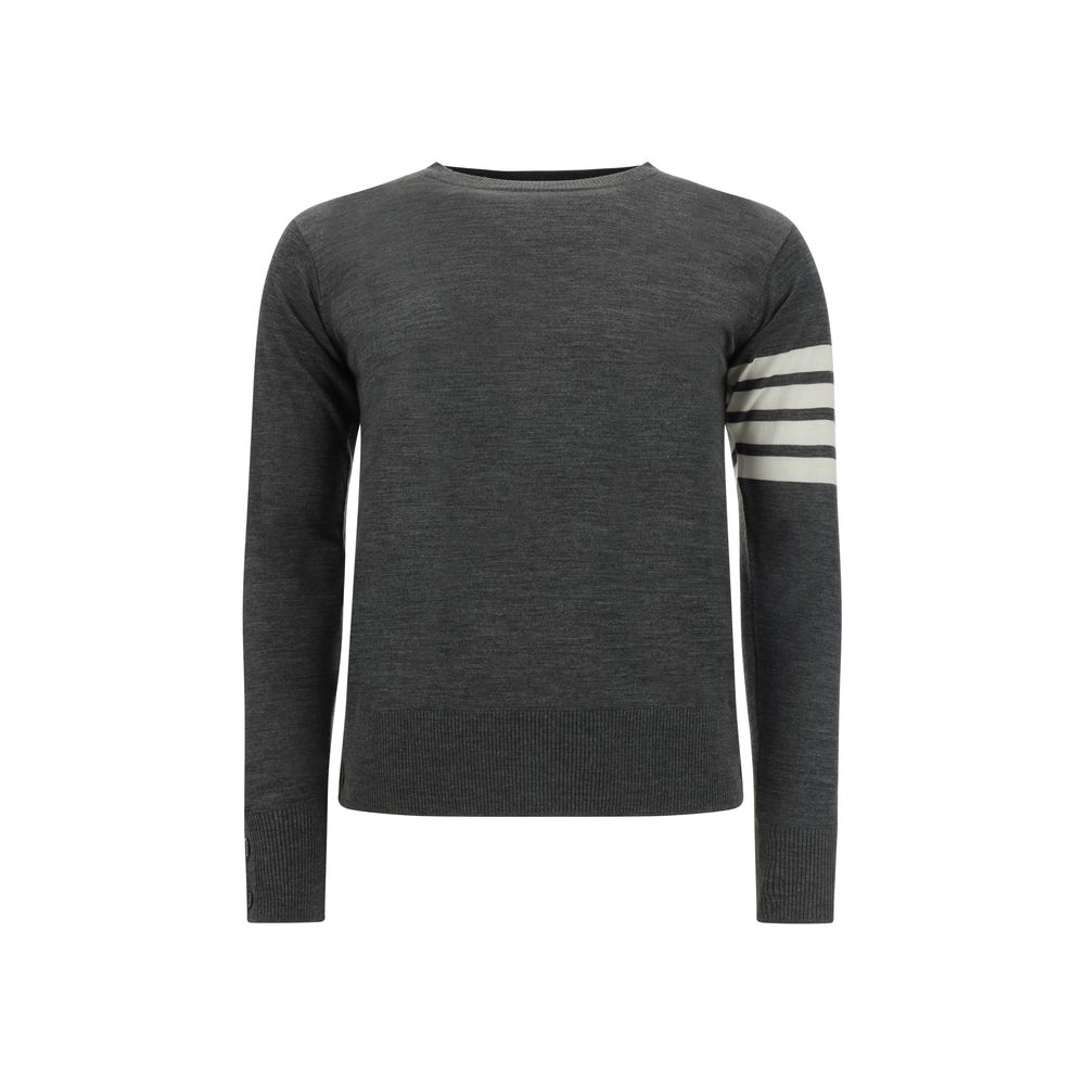 Thom Browne Gray Wool Sweatshirt