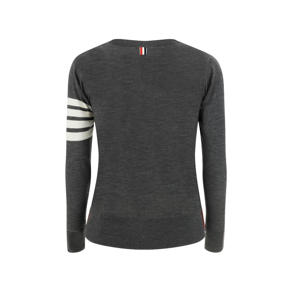 Thom Browne Gray Wool Sweatshirt