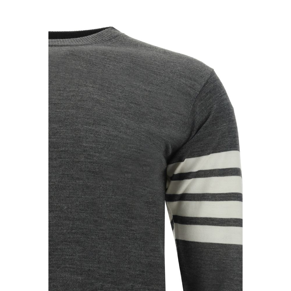 Thom Browne Gray Wool Sweatshirt
