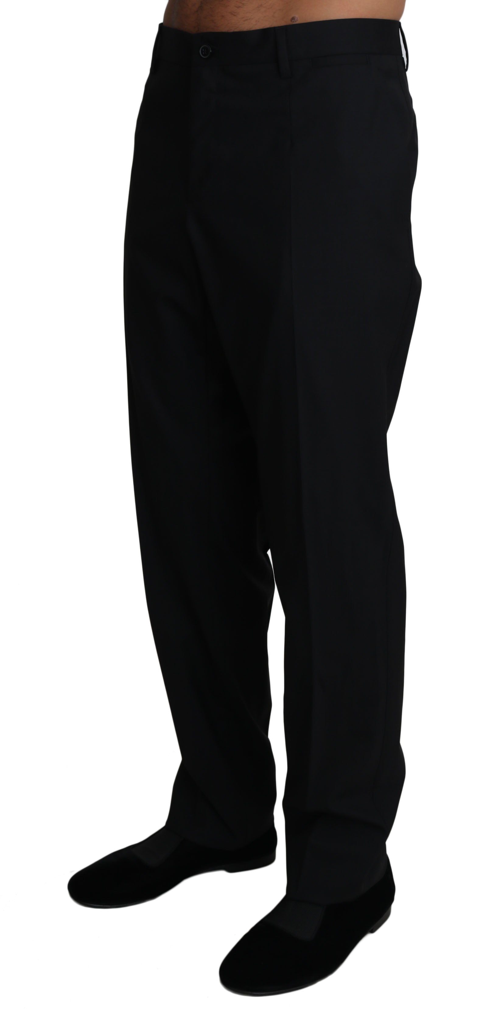 Dolce & Gabbana Black Wool Stretch Dress Trousers Pants - PreLoved & Luxe