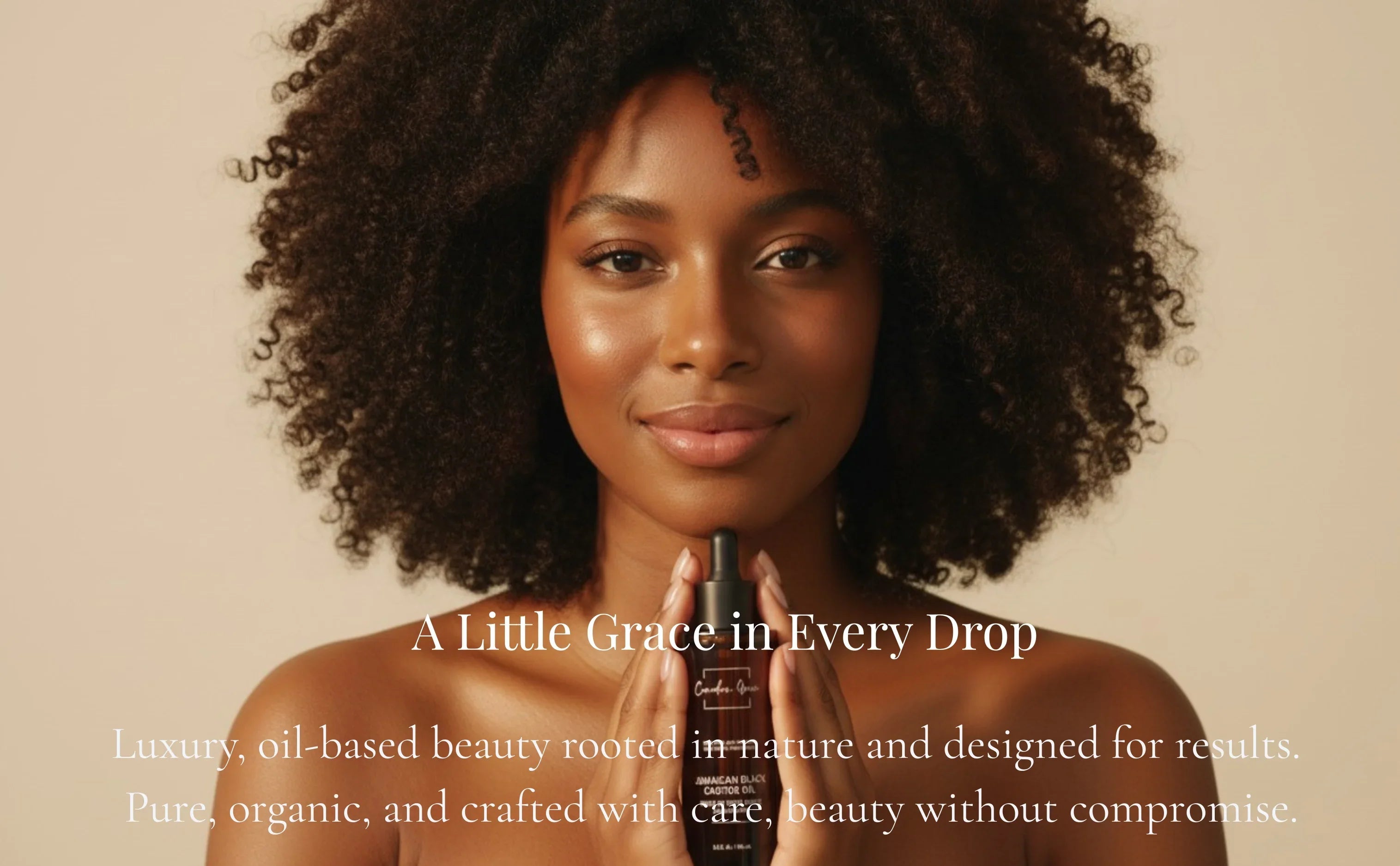 Canadian Grace 100% Organic Jamaican Black Castor Oil – For Hair Growth, Edges & Root Strength