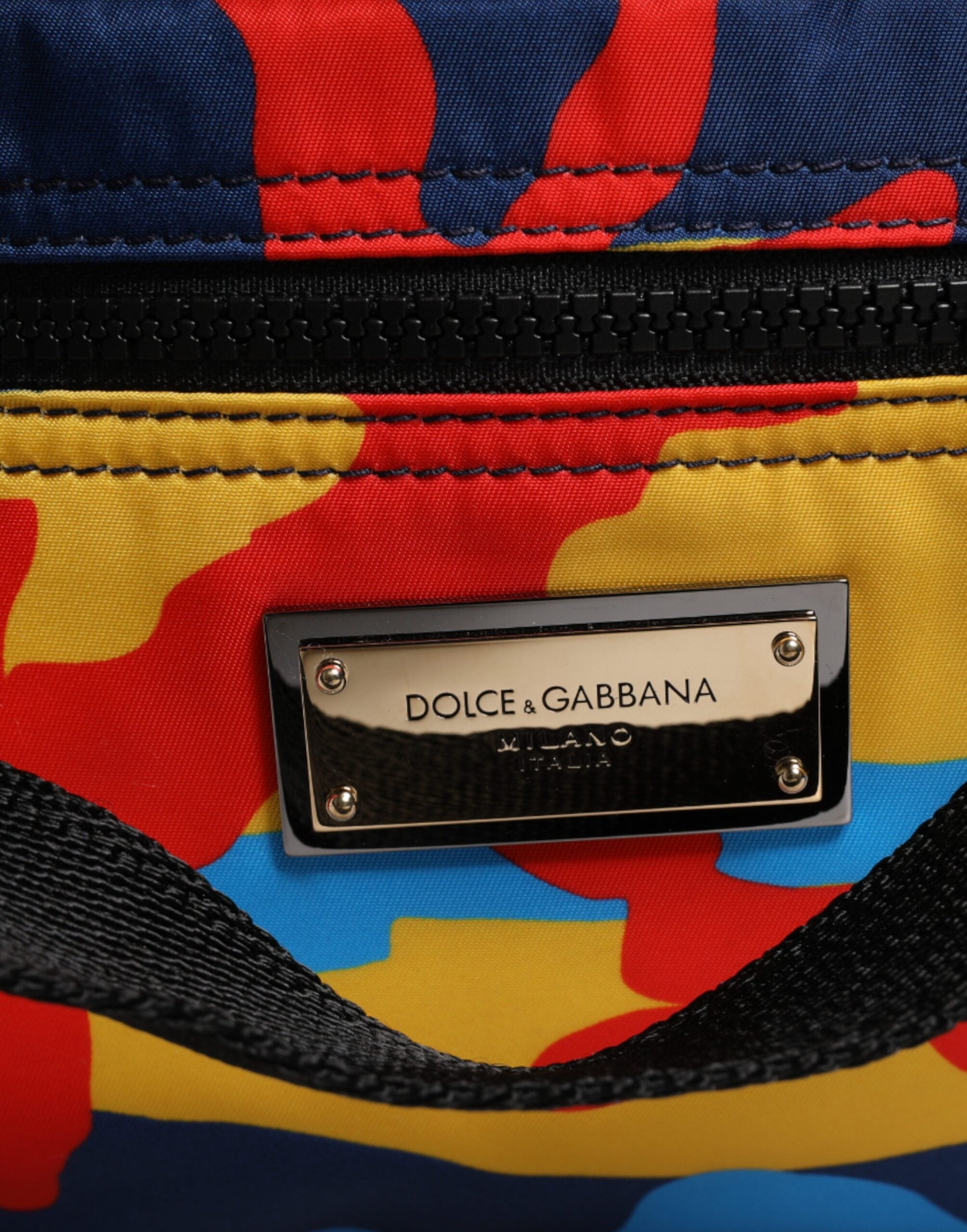 Dolce & Gabbana Camouflage Nylon Shopping Tote Bag