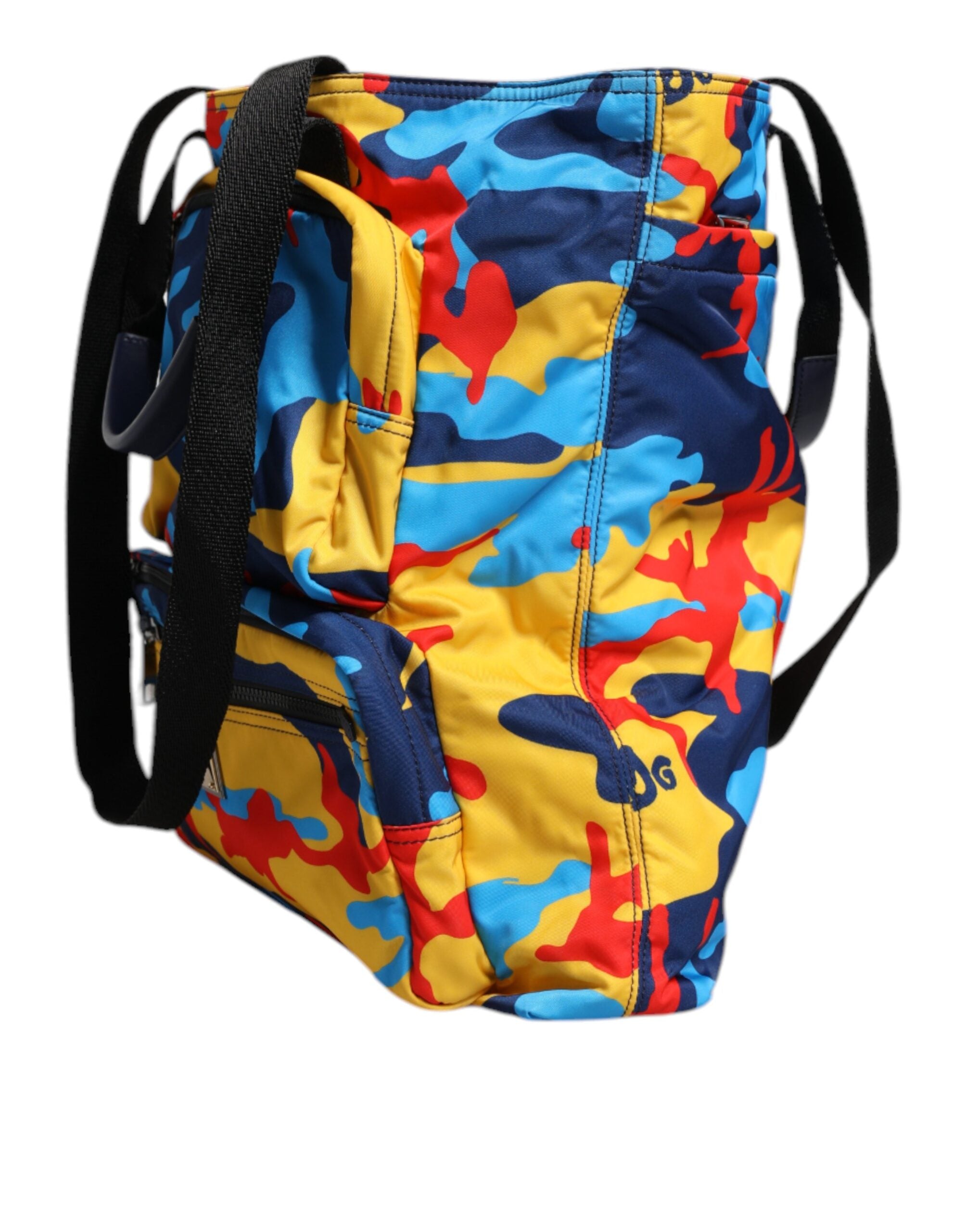 Dolce & Gabbana Camouflage Nylon Shopping Tote Bag