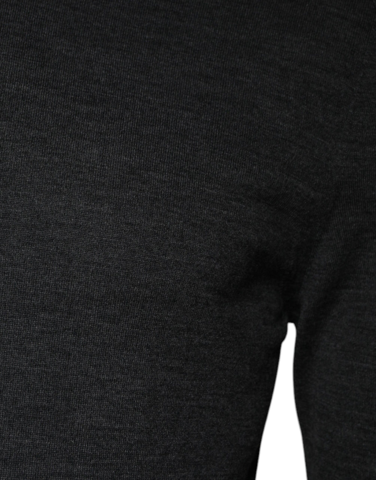 New Dolce & Gabbana Gray Wool Knit Turtleneck Pullover Sweater