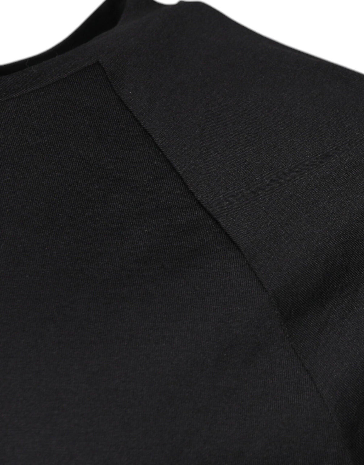New Dolce & Gabbana Black Logo Print Cotton Crew Neck T-shirt