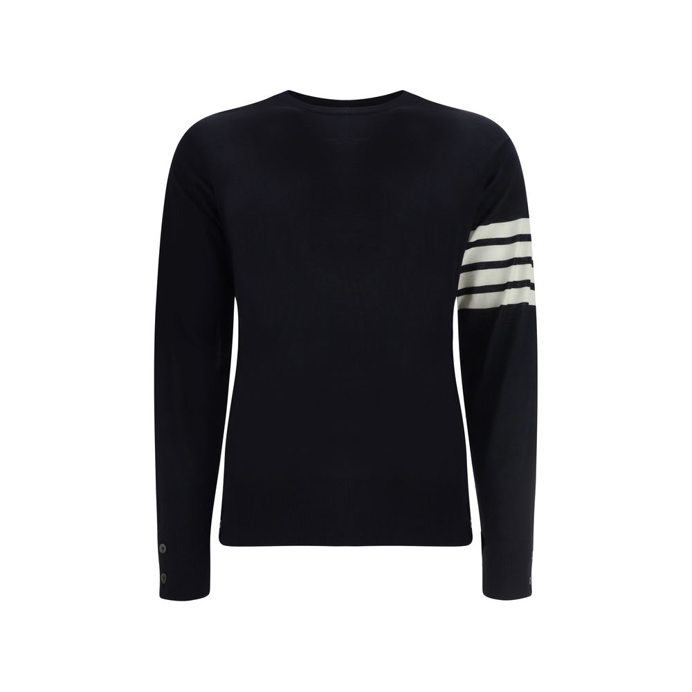 Thom Browne Blue Wool Sweatshirt