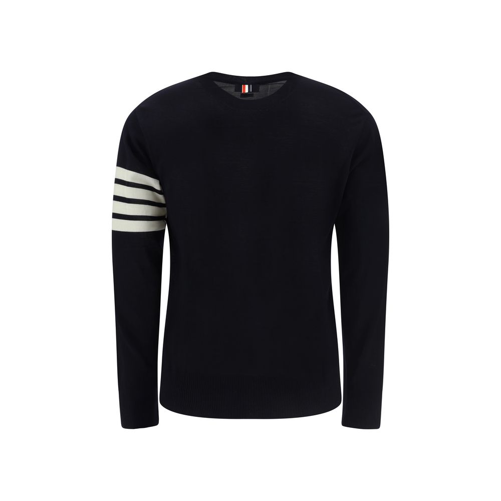Thom Browne Blue Wool Sweatshirt